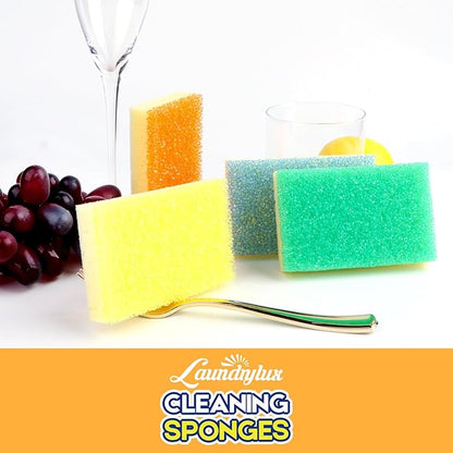 LAUNDRYLUX Scrub Sponge, Dual-Sided Temperature-Responsive Scrubber
