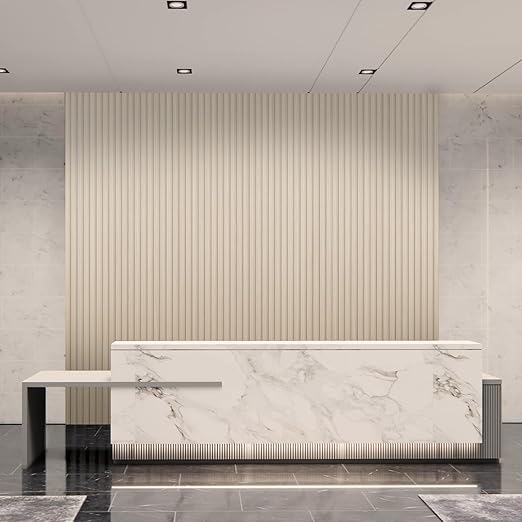 Art3d 8-Pack 96 x 6in. WPC Acoustic Slat Wall Panel