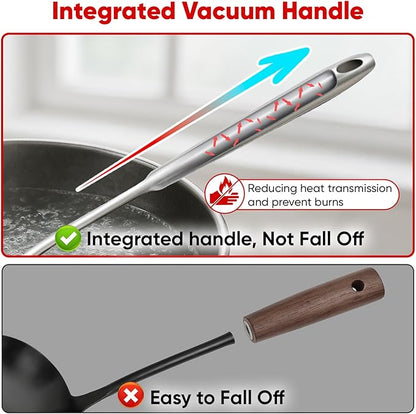 Newness 11 Pcs Cooking Utensils Set, 304 Stainless Steel Kitchen Utensils Set