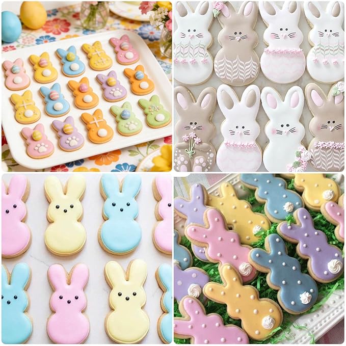 AIERSA Mini Bunny Cookie Cutter, Small Easter Cookie Cutters, 1.2 Inch Tiny