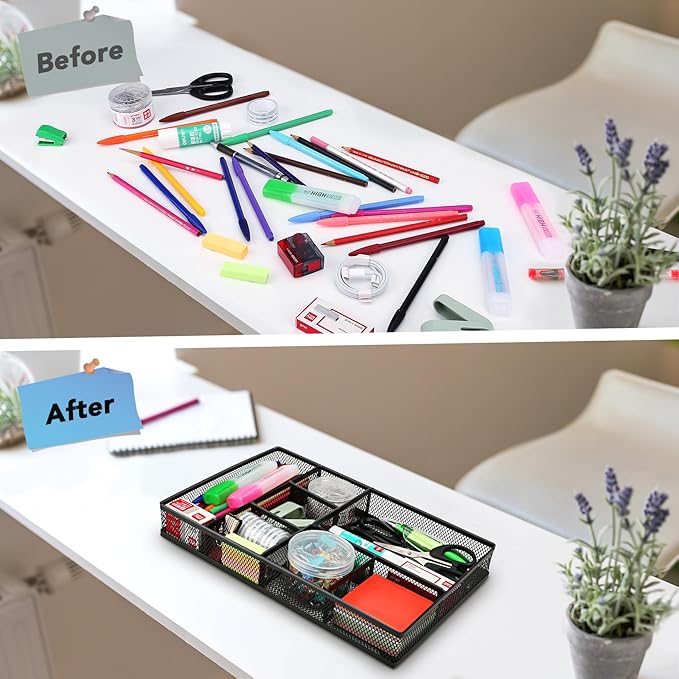 shenee Desk Drawer Organizer Tray, Drawer Organizer