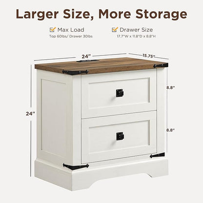 T4TREAM 24" Farmhouse Nightstand