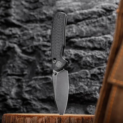 Crossbar Lock Folding Knives, 3.34??14C28N EDC Knife for Men, Pocket Knife with Clip,Thumb Studs,G10 Handle,Outdoor Camping,Hornet-CG