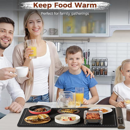 Upgrade Graphene Warming Mat for Food, Food Warming Mat for Countertop