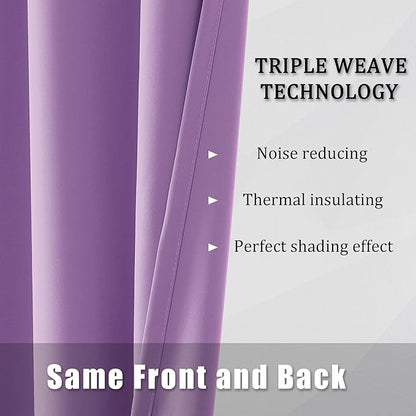 DUALIFE 108 Inch Length Curtain Panels/Drapes
