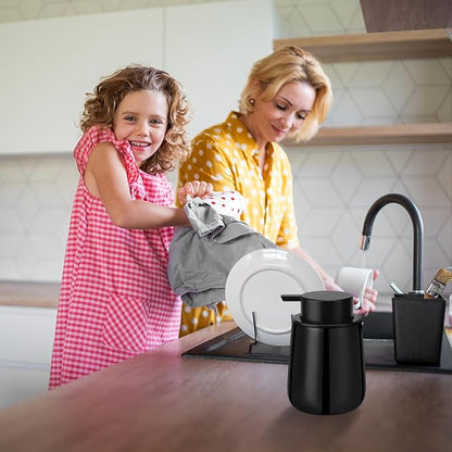 Soap Dispenser Ceramic with Easy-to-Press Pump Hand Lotion Liquid Dispenser