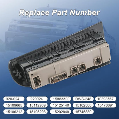 DICMIC Front Driver Side Master Power Window Switch and Door Lock & Black Bezel