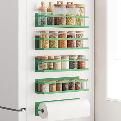 Magnetic Spice Rack For Refrigerator Magnetic Fridge Shelf For Kitchen Spice