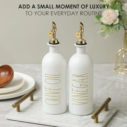 HOMCDALY 16oz Olive Oil Dispenser Bottles
