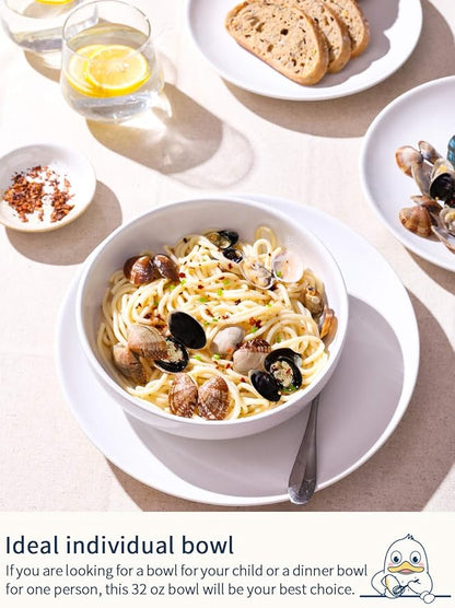 LE TAUCI Pasta Bowls 32 oz, Salad Bowls Set