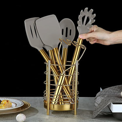 Gold Kitchen Utensils Set, Berglander 38 Pieces Non-stick Silicone Cooking
