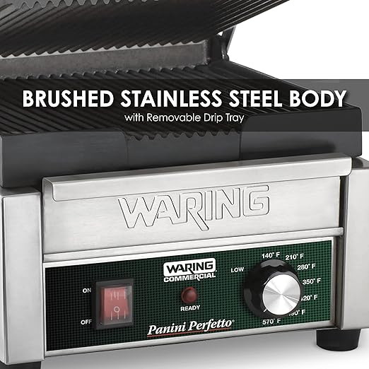 Waring Commercial WPG150 Compact Italian-Style Panini Grill