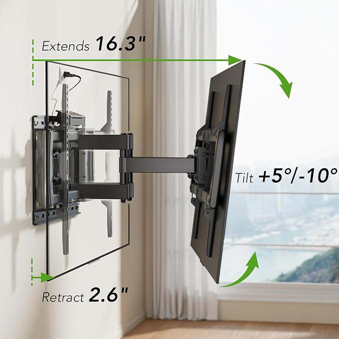 Full Motion TV Wall Mount Bracket