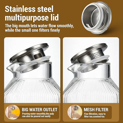 1 Gallon thickened Square Glass Pitcher