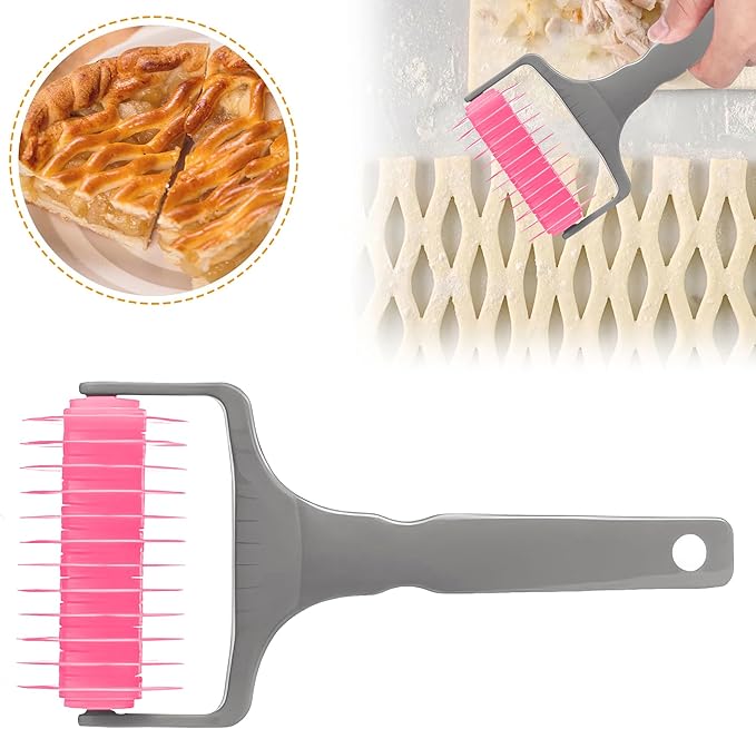 Pastry Lattice Roller Cutter, Pastry Cutter Roller DIY Baking Tool