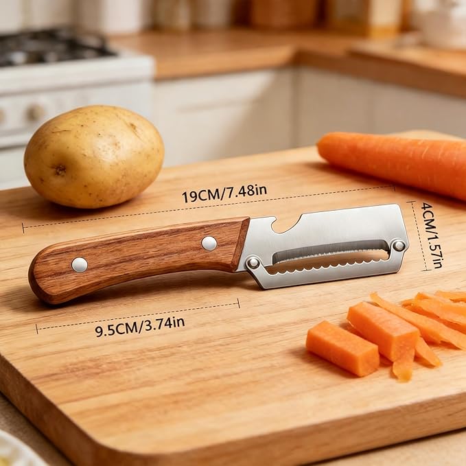 Vegetable Peeler 2 Pack, Carrot & Papaya
