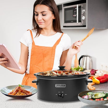 HOMECOOKIN 8 Quart Slow Cooker Oval Manual Pot Food Warmer