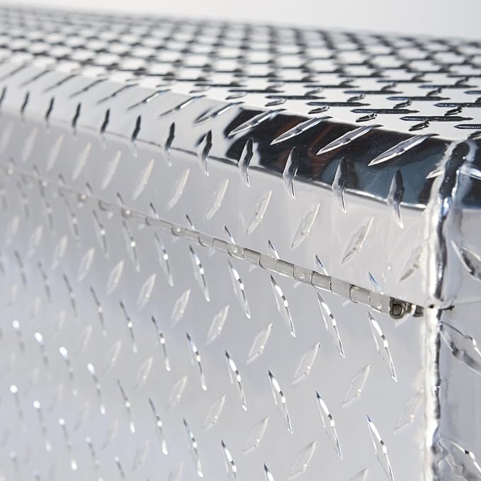 Northern Tool Side-Mount Truck Tool Box - Aluminum, Diamond Plate, Pull Handle Latch, 48in. x 11.5in. x 11in. Model Number 36012757