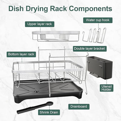 LIYI Dish Drying Rack, Large Dish Rack