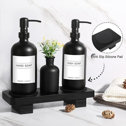 Dish Soap Dispenser for Kitchen, Kitchen Soap Dispenser Set