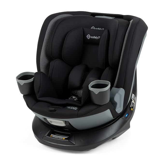 Safety 1ˢᵗ® Turn and Go 360° Rotating All-in-One Convertible Car Seat, Black Beauty