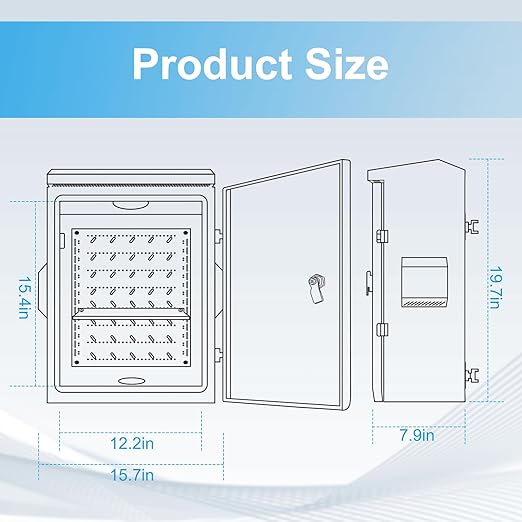 Outdoor Electrical Box with Thermostat and Fan, Cold-Rolled Steel Plate