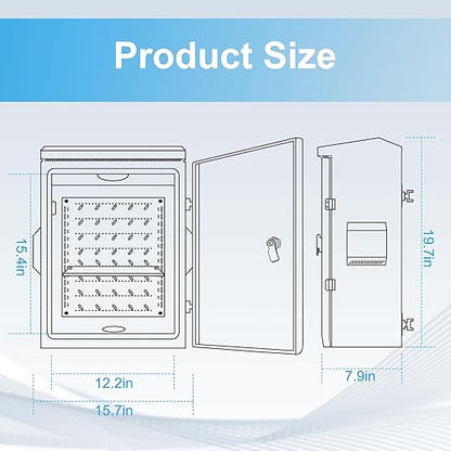 Outdoor Electrical Box with Thermostat and Fan, Cold-Rolled Steel Plate