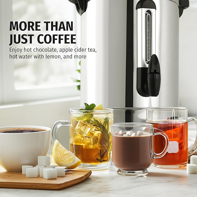 Zulay Commercial Grade 100 Cup Coffee Maker Hot Water Urn