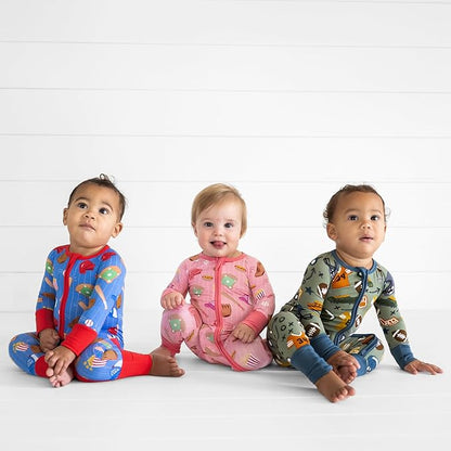 Little Sleepies Pajamas for Baby Boys & Girls, Viscose from Bamboo Baby Pajamas, Preemie & Newborn Sleepers, 2-Way Zipper PJs