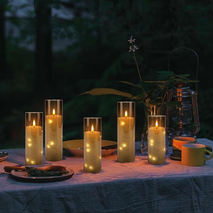 24 Pack Flameless LED Pillar Candles