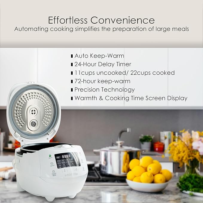MAGiC COM multi-Functional Digital Rice Cooker 10 Cup Uncooked, 15-in-1