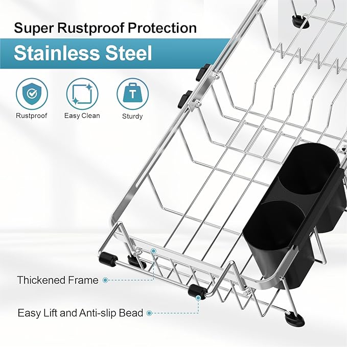 GSlife Small Over the Sink Dish Drying Rack