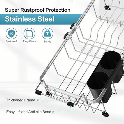 GSlife Small Over the Sink Dish Drying Rack