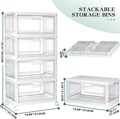 Clear Storage Bins with Lids