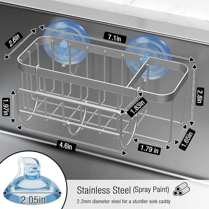 3-in-1 Kitchen Sink Caddy Organizer