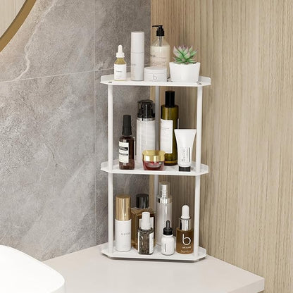 Jesginboo 3 Tier Bathroom Counter Organizer, Vanity Organizer Corner Shelf