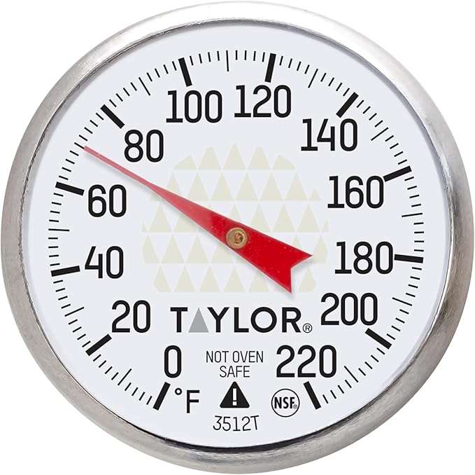 Taylor Instant Read Analog Meat Food Grill BBQ Cooking Kitchen Thermometer