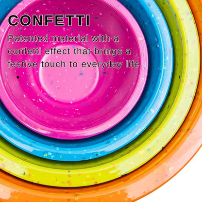 bzyoo Confetti Nesting Mixing Bowls Set