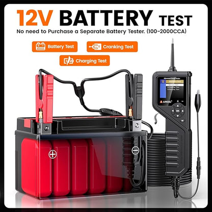 ANCEL PB600 Power Circuit Probe Tester and Battery Tester, 12V 24V Automotive
