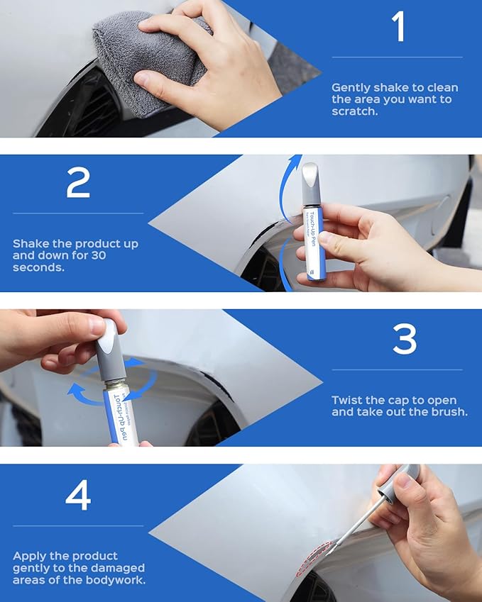 41W Jet Black Pearl Touch Up Paint Compatible with Mazda Exact Match Chips and Nicks Touch Up