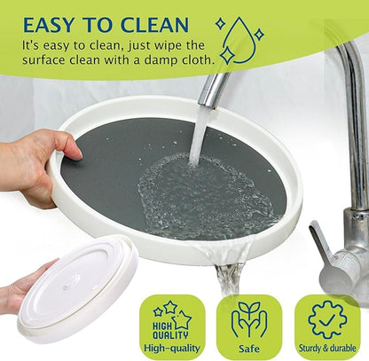 Lazy Susan Turntable, 10 Inch Non-Skid Lazy Susan Organizer
