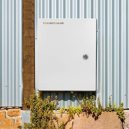 Outdoor Electrical Box, Steel Junction Box 12 x 10 x 6'', NEMA 4X Electrical