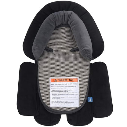 COOLBEBE Upgraded 3-in-1 Babybody Support for Newborn Infant Toddler - Extra Soft Car Seat Insert Cushion Pad, Perfect for Carseats, Strollers, Swings, Black