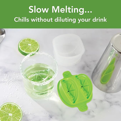 Tovolo Lime Wedge Ice Mold 2 Pack Fun Cocktail Ice Molds