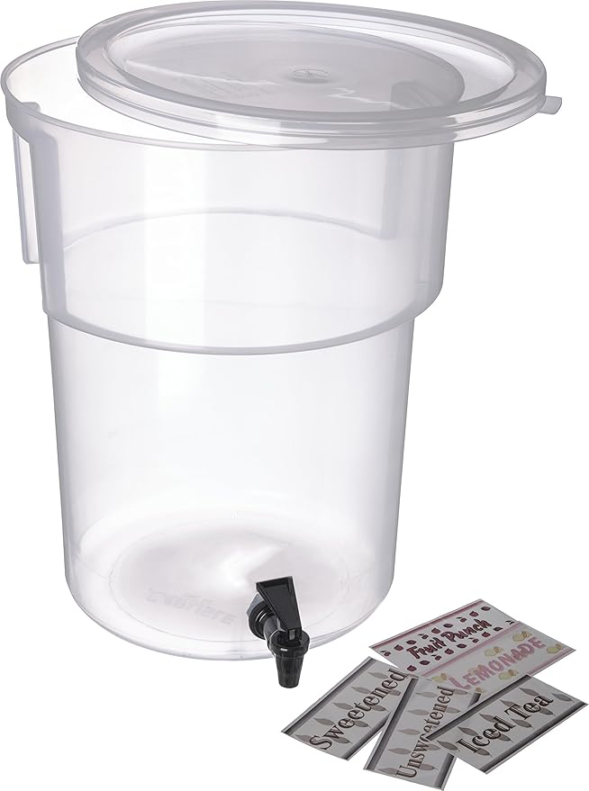 Carlisle FoodService Products Round Beverage Dispenser Drink Dispenser