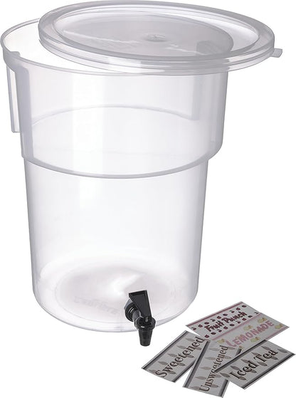 Carlisle FoodService Products Round Beverage Dispenser Drink Dispenser