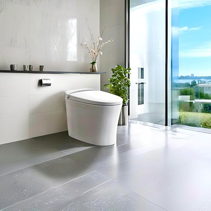 Smart Toilet with Heated Seat & Auto Flush, 1.1/1.6 GPF One Piece Tankless