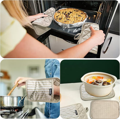Alselo Silicone Pot Holders Set of 3 Heat Resistant & Non Slip Potholders
