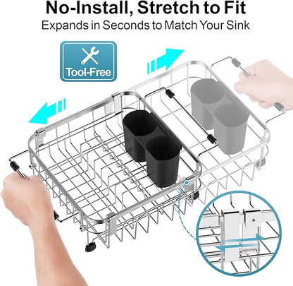 GSlife Small in Sink Dish Drying Rack