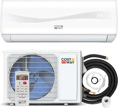COSTWAY 24000BTU Mini Split Air Conditioner& Heater, 18.5 SEER2 208-230V